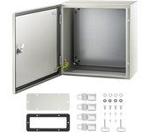 Succebuy caja eléctrica nema 4x 16x16x8, ip66, ext/int, 120 v, alta potencia, acero negro, placa de montaje