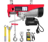 Succebuy cabrestante eléctrico, capacidad elevación 550 libras, cabrestante eléctrico alambre acero 510 w 220 v, control remoto inalámbrico