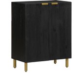 Aparador | aparador de comedor | armario de cocina de madera de ingeniería negro 60x33x75 cm cfw84569