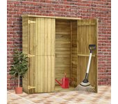 Maison exclusive - caseta herramientas jardín madera pino impregnada 123x50x171 cm