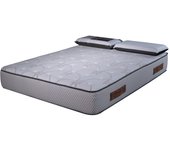 Colchón de cosmos blanco | 140x190 cm con 2 almohadas de carbono 70x40cm | memoria 50 kg/m3 y 12 zonas | 28 cm