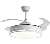 Ventilador de techo robin bel air 48w 4 aspas retráctiles mando a distancia blanco ø91 cm
