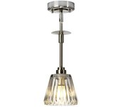 Elstead agatha 1 ljus taklampa borstad nickel ip44, g9