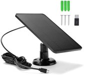 2 estaciones de carga para acampar al aire libre con cable de carga de 3 m, micro usb + tipo c, cargador solar de pared y placa de expansión