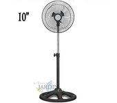 Ventilador de pie 10 45w 3 velocidades y altura regulable hasta 1 metro ideal para enfriar espacios pequeños