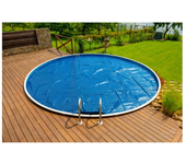 Cubierta solar para piscinas redondas de 6,4 m, calienta el agua, reduce evaporación y maximiza tu ahorro natural