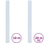 Láminas de ventana esmerilada 3 uds pvc blanco transparente cfw68423