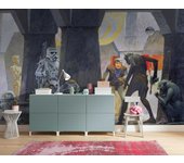 Papel pintado no tejido panorámico de komar - star wars classic rmq mos eisley streets - talla: 500 x 250 cm