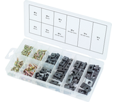 Juego de tuercas y tornillos de jaula ks tools - 170 piezas - 970.0530