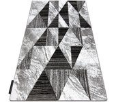 Alfombra alter nano triángulos gris 200x290 cm