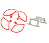 Juego de anillos de hélice con soporte de altura extendida rc mavic mini rc trípode elevado (rojo)