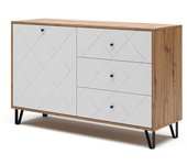 Vicco aparador nizza, roble artesanal, 128 x 78 cm