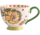6x h&h maria sole jumbo taza cerámica sin asa plato verde cc 500
