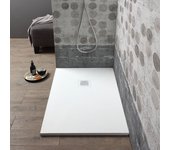 Plato de ducha 90x70 en resina blanca