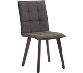 Silla miller en tejido cappuccino gris oscuro