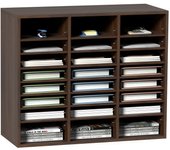 Vevor buzón de oficina de 24 compartimentos con estantes ajustables 29 x 12 x 24 4 pulgadas para organización de sala de correo