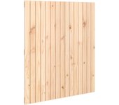 Cabecero de cama de pared madera maciza de pino 95,5x3x110 cm