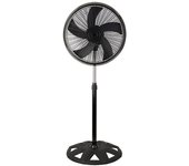 Ventilador de pie agudo negro 3 vel.65w 5 aspas oscilante y rotatorio regx50x50cm
