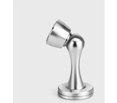 Tope de puerta magnético para suelo, de metal macizo, potente para casa y oficina, color plateado.