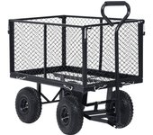 Carrito de mano de jardín negro 350 kg