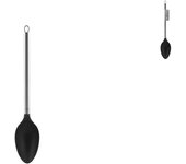 6x cucharas de nylon/acero inoxidable h&h kitchen new