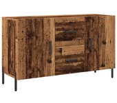 Aparador | aparador de comedor | armario de cocina de madera de ingeniería envejecida 100x36x60 cm cfw32052
