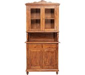 Biscottini vitrina de madera maciza 238 x 107 x 43 cm - aparador de madera o despensa de cocina - armario de cocina vintage shabby chic