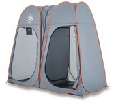 Tienda de jardín | tienda de privacidad pop-up impermeable gris y naranja cfw310778