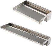 Cascada para piscina köhko alberta 70 cm en acero inoxidable v2a mate aquafall