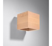 Sollux quad - 1 lámpara de pared ligera madera natural, g9