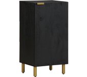 Aparador | aparador de comedor | armario de cocina de madera de ingeniería negro 40x33x75 cm cfw21727