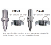 Taladro térmico para casquillo con collar 3060104
