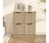 Aparador | aparador de comedor | armario de cocina de madera contrachapada color roble sonoma 60x30x70 cm cfw58103