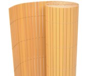 Vidaxl valla de jardín de doble cara pvc amarilla 90x500 cm