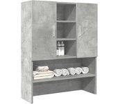 Mueble lavadora gris hormigón 70,5x25,5x90 cm