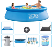 Paquete de piscina - intex - alrededor - 305x305x76 cm + accesorios a950