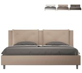 Cama appia l.180 p.200 con base gris tórtola