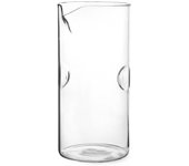 6x jarras h&h dedos en vidrio borosilicato lt 0.32