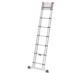 Escalera telescópica de aluminio flexline 320 de 11 peldaños hailo 7113-112