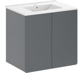 Vicco mueble para lavabo izan, gris,