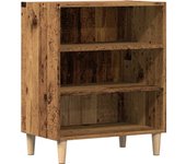 Aparador | aparador de comedor | armario de cocina de madera de ingeniería envejecida 57x35x75 cm cfw19953