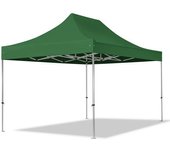 3x4,5 m carpa plegable, professional aluminio 40mm, verde oscuro