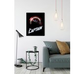 Cartel artístico de komar - marvel avengers the captain - talla: 40 x 50 cm