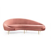 Sofá 3 plazas eses izquierdo rosa