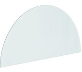 Placa de vidrio para chimenea semicircular 1200x600 mm