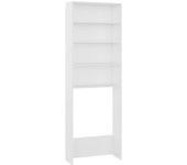 Armario de lavadora blanco 64x24x190 cm