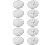 Cyclingcolors 10x coprivite cappuccio plastica viti torx copertura coperchi tappi, bianco t15 12mm