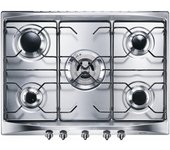 Placa de gas empotrada smeg se706sx3 color plata