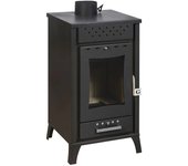 Estufa de leña olga black potencia 15 kw l45,5xp48,5xh91
