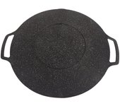 Plato para barbacoa coreano, sartén para parrilla de barbacoa, de aleación de aluminio antiadherente circular